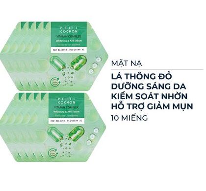 Combo 10 Mặt Nạ Petit Cochon Dưỡng Sáng, Kiểm Soát Nhờn 30ml