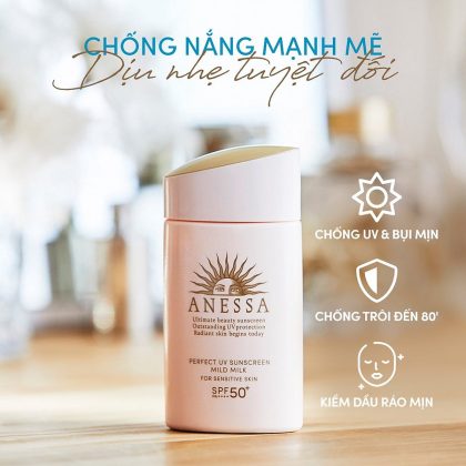 Sữa Chống Nắng Anessa Cho Da Nhạy Cảm & Trẻ Em 60ml